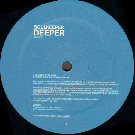 SOULKEEPER - Deeper (Trancesetters Rmx)