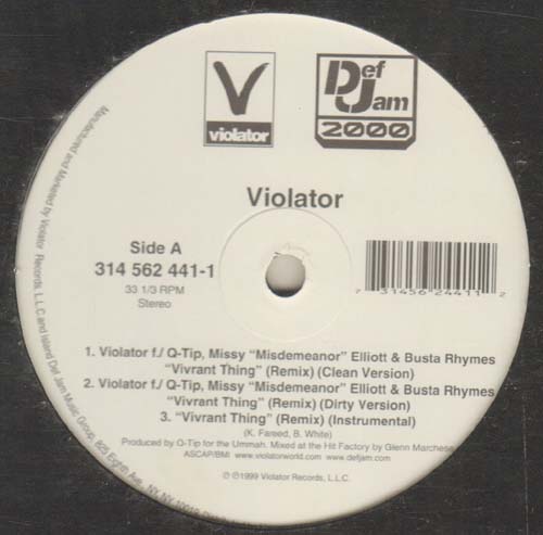 VIOLATOR - Vivrant Thing - Feat Q-Tip (Remixes)