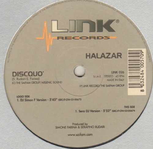 HALAZAR - Discquo'
