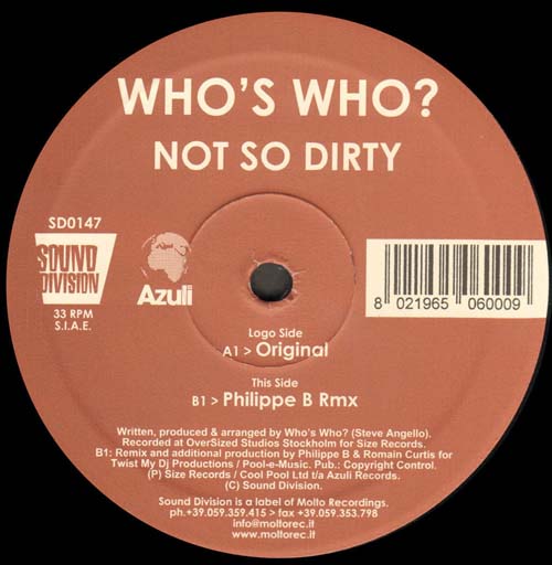 WHO'S WHO? - Not So Dirty