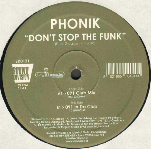 PHONIK - Don't Stop The Funk