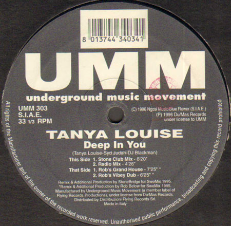TANYA LOUISE - Deep In You (StoneBridge Rmx)