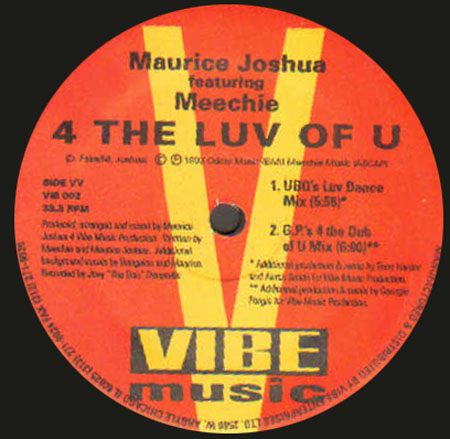 MAURICE JOSHUA - 4 The Luv Of U , Feat. Meechie