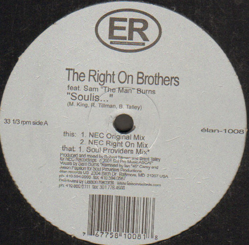 THE RIGHT ON BROTHERS - Soulis
