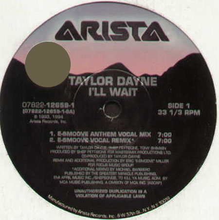 TAYLOR DAYNE - I'll Wait (ONLY SIDE A B)