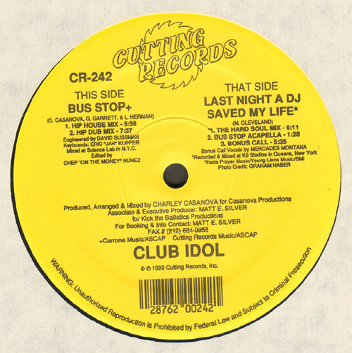 CLUB IDOL - Last Night A DJ Saved My Life