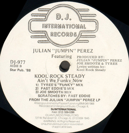 JULIAN JUMPIN PEREZ - Ain't We Funky Now