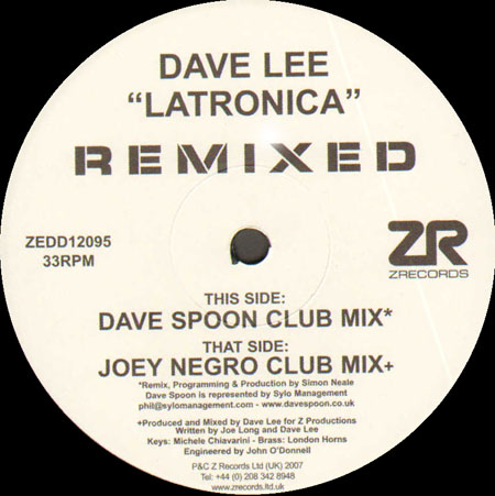 DAVE LEE - Latronica (Joey Negro Club Mix)