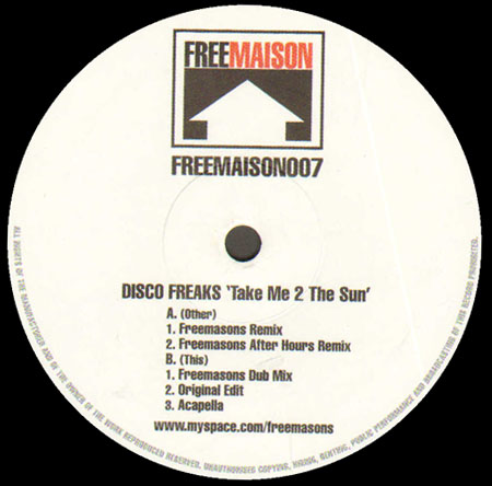 DISCO FREAKS - Take Me 2 The Sun