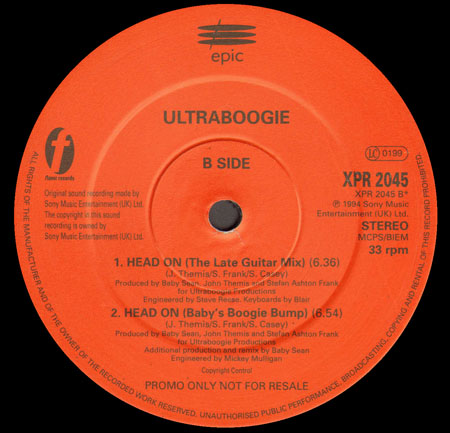 ULTRA BOOGIE - Head On (Johnny Vicious Rmx)