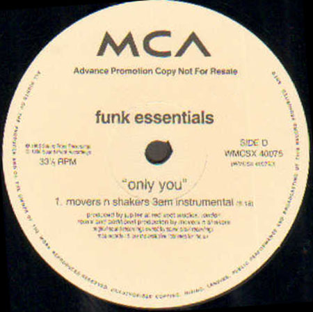 FUNK ESSENTIALS - Only You (Double Pack Promo)