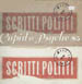 SCRITTI POLITTI - Cupid & Psyche 85