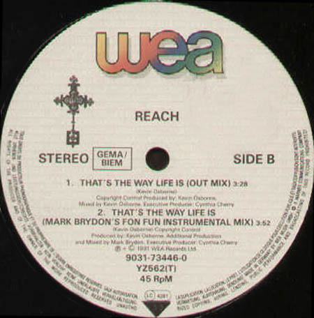 REACH - That's The Way Life Is