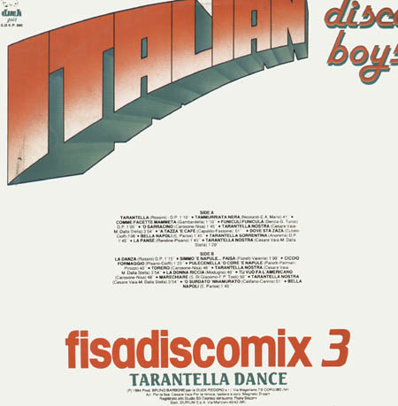 ITALIAN DISCO BOYS - Fisadiscomix 3 - Tarantella Dance