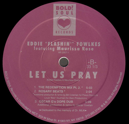 EDDIE FLASHIN FOWLKES - Let Us Pray (Oscar G,Louie Balo, Tedd Patterson, Hippie Torales Rmxs)