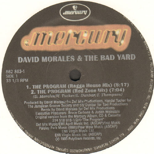 DAVID MORALES & THE BAD YARD CLUB - The Program