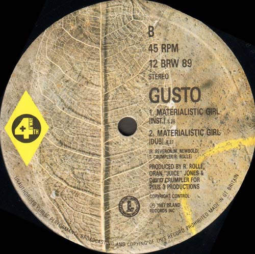 GUSTO - Materialistic Girl