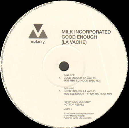 MILK INCORPORATED - Good Enough (La Vache)