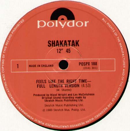 SHAKATAK - Feels Like The Right Time