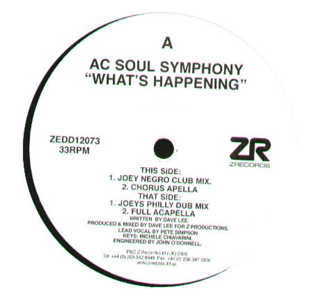 AC SOUL SYMPHONY - What's Happening (Joey Negro Club Mix)