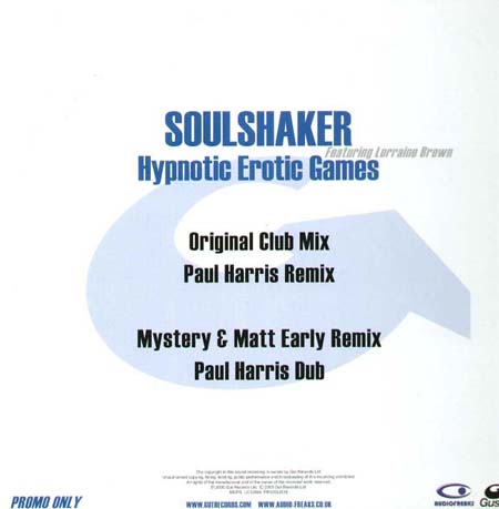 SOULSHAKER - Hypnotic Erotic Games, Feat. Lorraine Brown (Original, Paul Harris Rmxs)