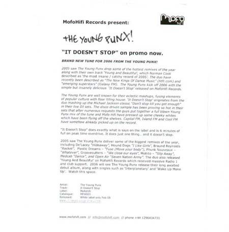 THE YOUNG PUNX - It Doesn't Stop