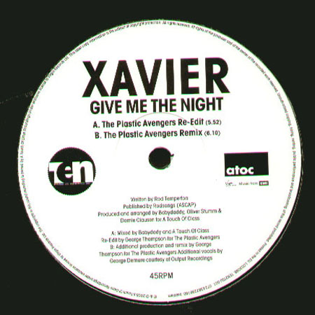 XAVIER - Give Me The Night (The Plastic Avengers Rmxs)