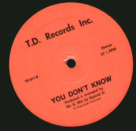 MR. K - Mix Max Style / You Don't Know 
